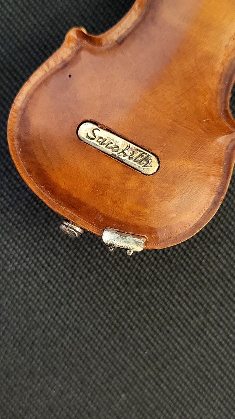 Figuren: Miniatur-Violine aus Holz und Silber – Neu und originalverpackt aus Basel von spinne02 5