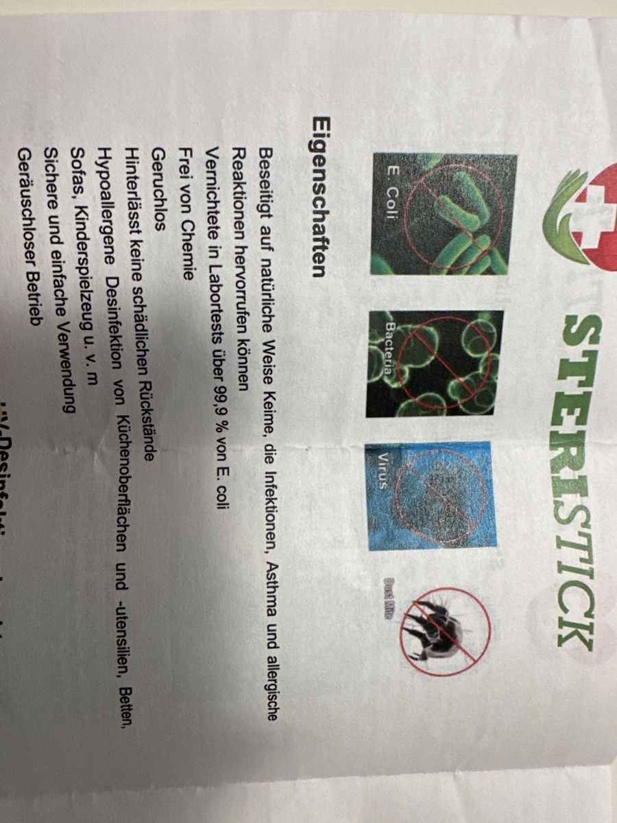 Pasti del neonato: SteriStick Desinfektionsleuchte Neu – Nuovo e nell'imballaggio originale da Wald ZH venduto da Martin79 6