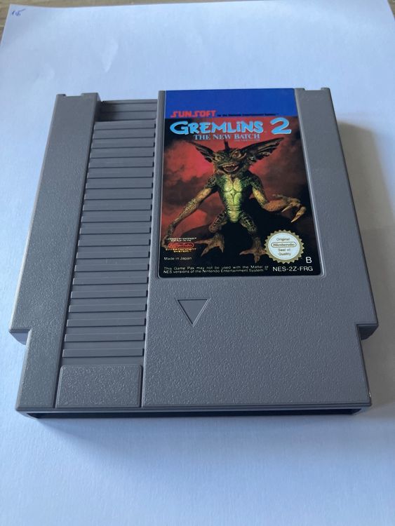 Jeu Vidéo Gremlins 2 : La Nouvelle Génération - Version NES (Nintendo) - Cartouche Seule (loose)