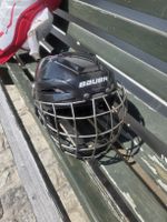 Eishockeyhelm Bauer mit Gitter schwarz Herren