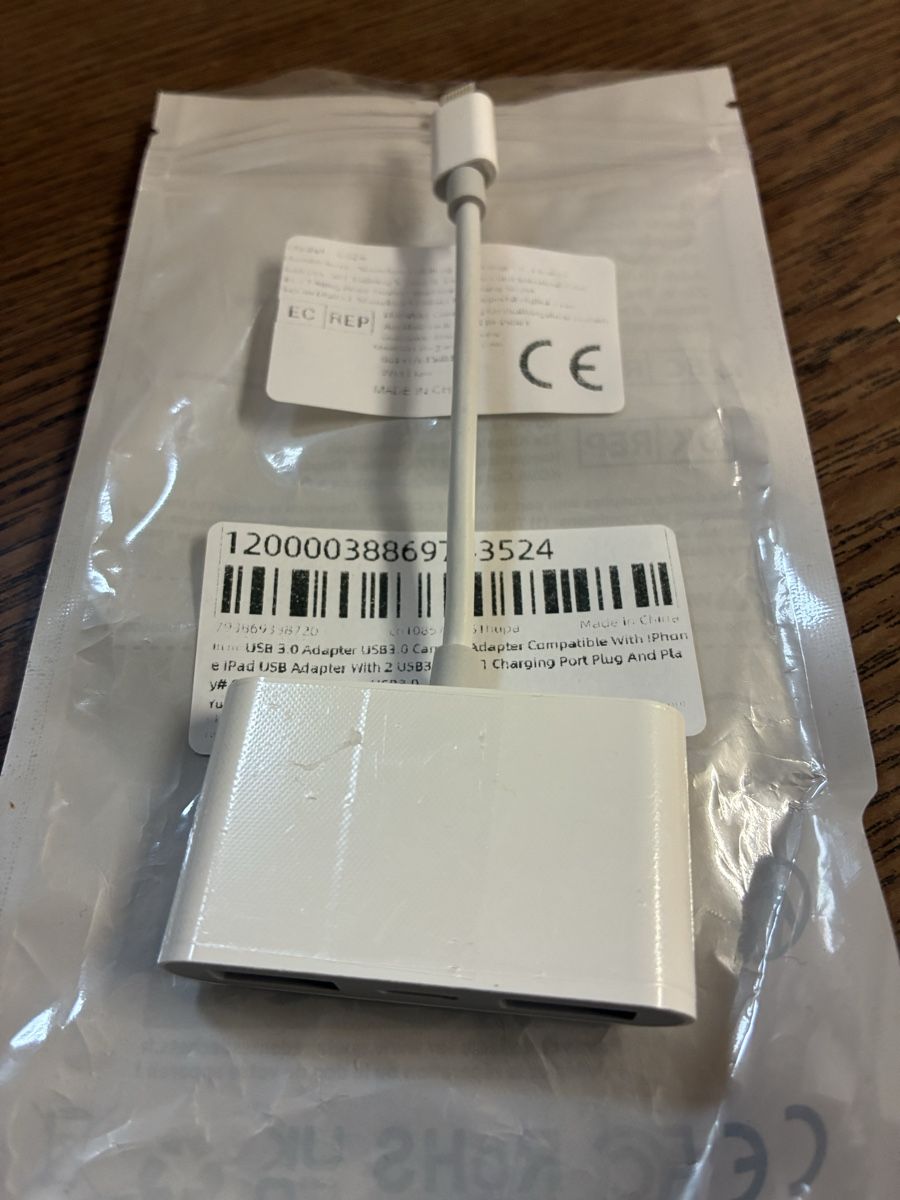 Apple Unità & Adattatore: Adapter IPhone (Kamera/Strom-Verstärker) – Nuovo (secondo la descrizione) da Benken SG venduto da Bini99 1
