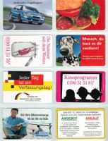 8 Telefonkarten Deutschland S-Serie 2000/03