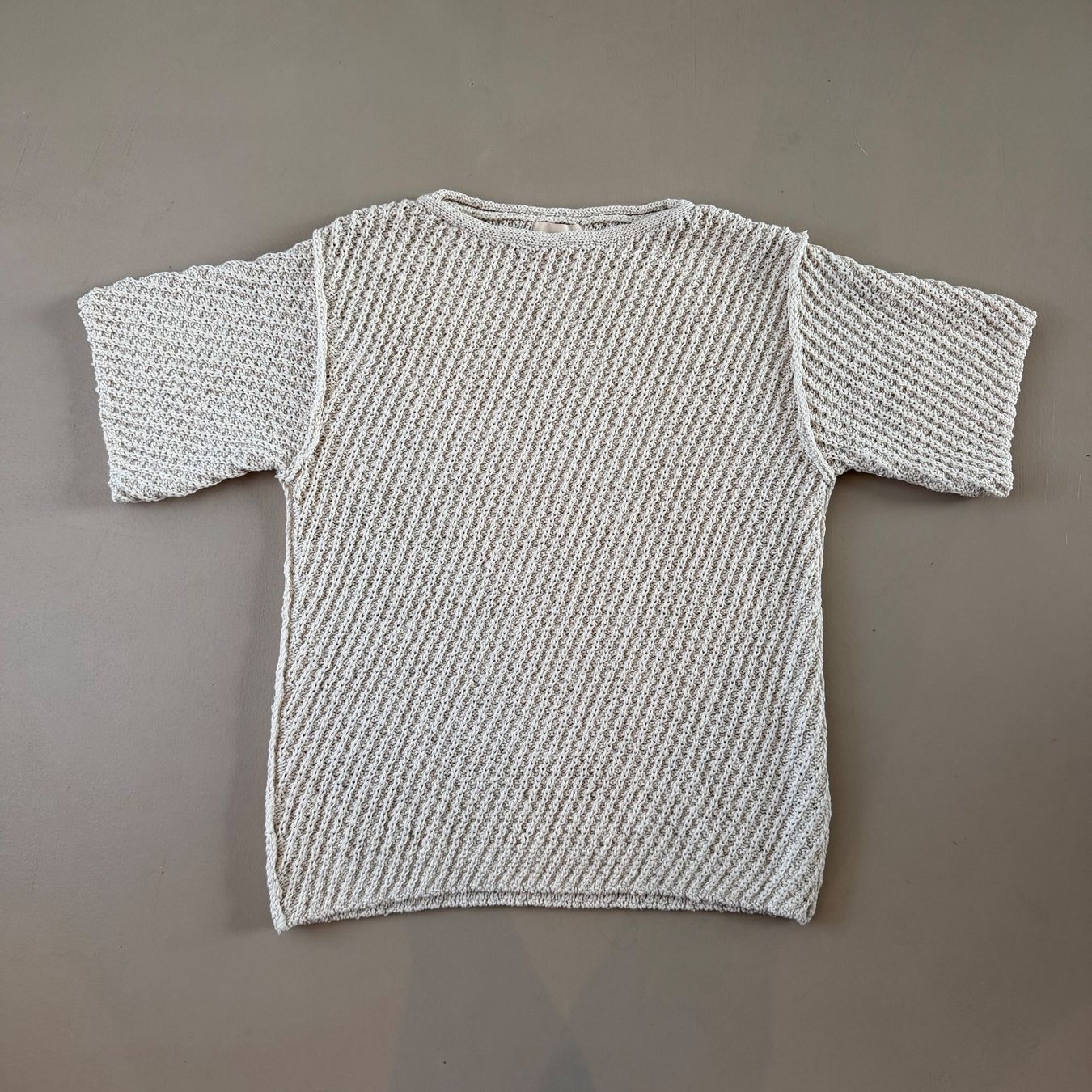 H&M T-shirt: strukturiertes, kurzärmliges Strickshirt | Silk Blend Shirt – Usato da Zürich venduto da ClosetQueen 7