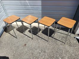 Lot de 4 tabouret vintages 1960er formica Kelko Hocker 60er.