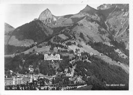 Caux VD Luftaufnahme Hotel und Berge G