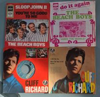 Beach Boys & Cliff Richard Singles - 4 Schallplatten!