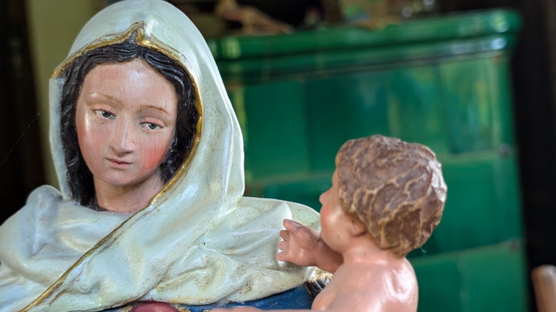 Sculptures & Statues: Statue der Madonna mit Kind – D'occasion à Binningen par LukasRicardo 3