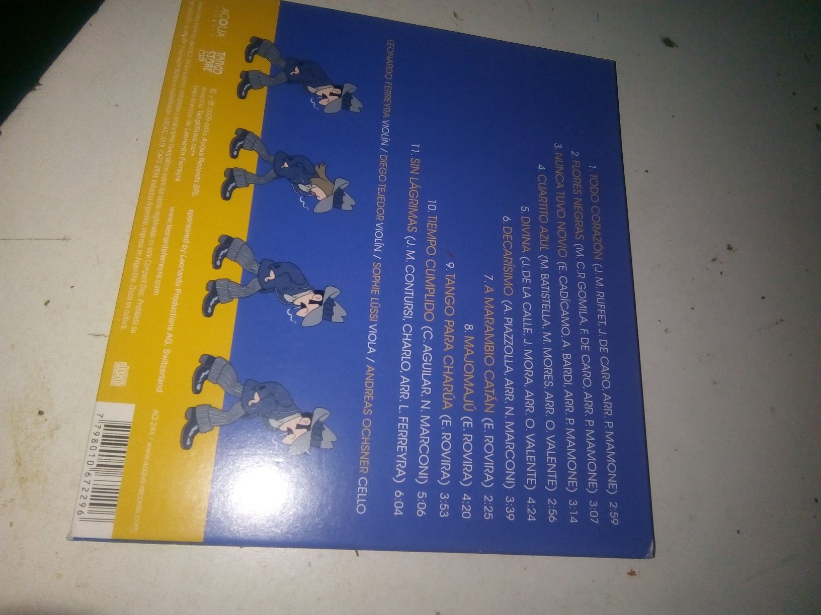 CDs: Leonardo Ferreyra: Tango String Quartet - Sin Lágrimas ©2009 – Gebraucht aus St.Gallen von elk2023 2