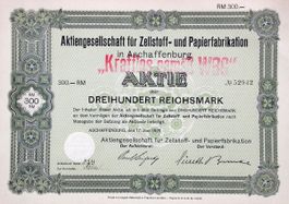 AG für Zellstoff- und Papierfabrikation, Aschaffenburg 1929