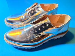 Silberne Schuhe Gr. 39 "THE SHOES" C&A Sommer oder Party!