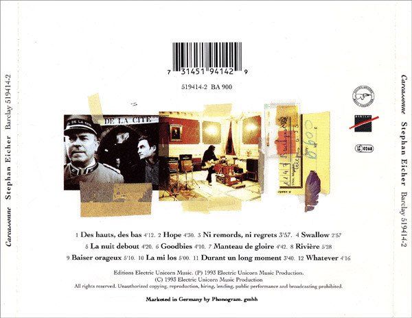 CDs: CD Stephan Eicher - Carcassonne (1993) – Gebraucht aus Möriken AG von mineralia 1