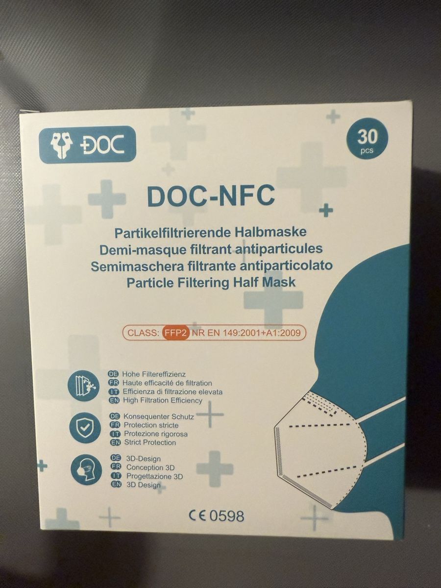 Protezione per viso e udito: DOC NFC 30 Stück FFP2 Mask – Nuovo e nell'imballaggio originale da Embrach venduto da Tom1717 1