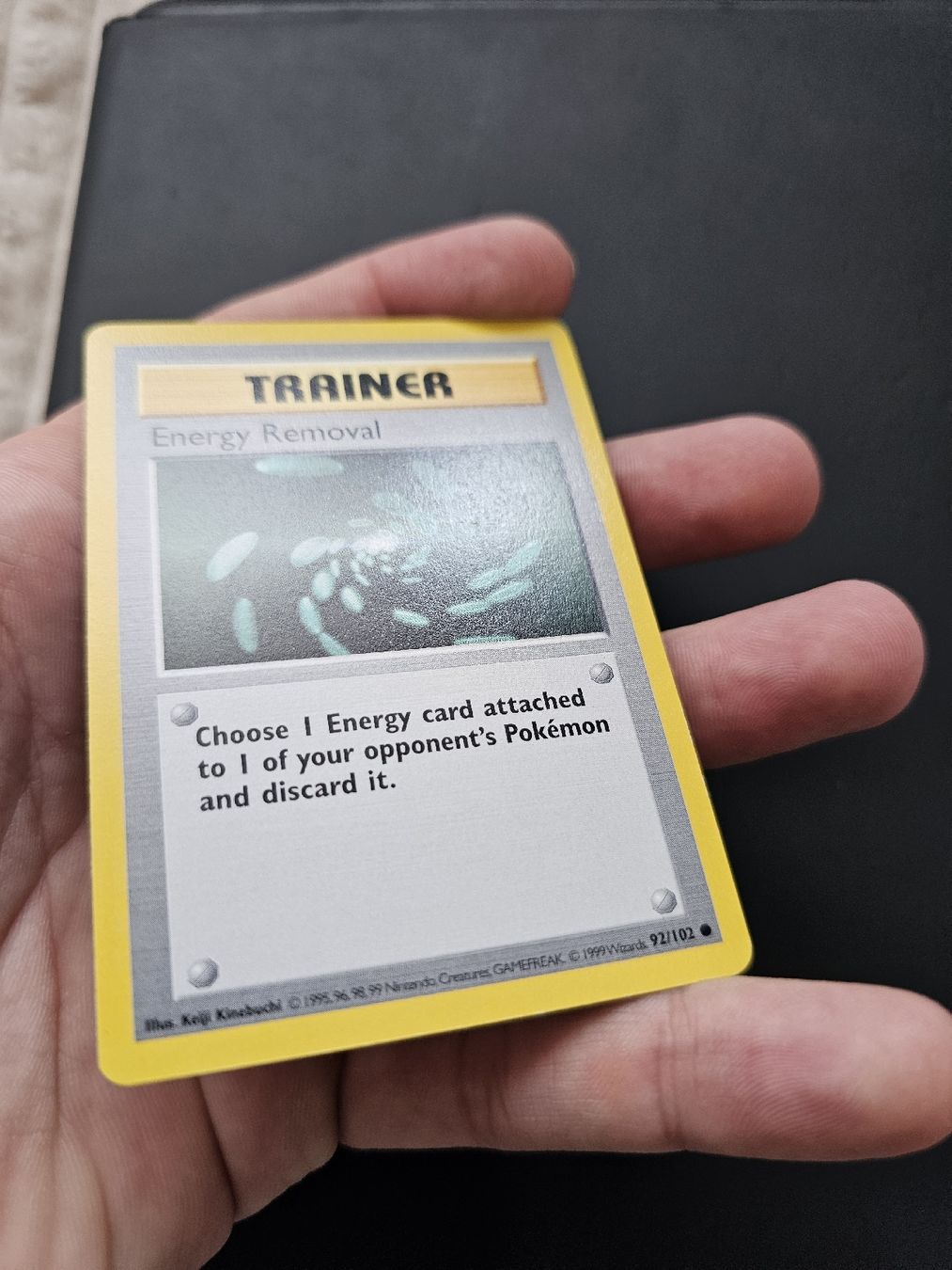 Pokémon Carte collezionabili: Pokemon Trainer Karte - Energy Removal shadowless Base Set – Usato da oberbuchsiten venduto da thug4 2