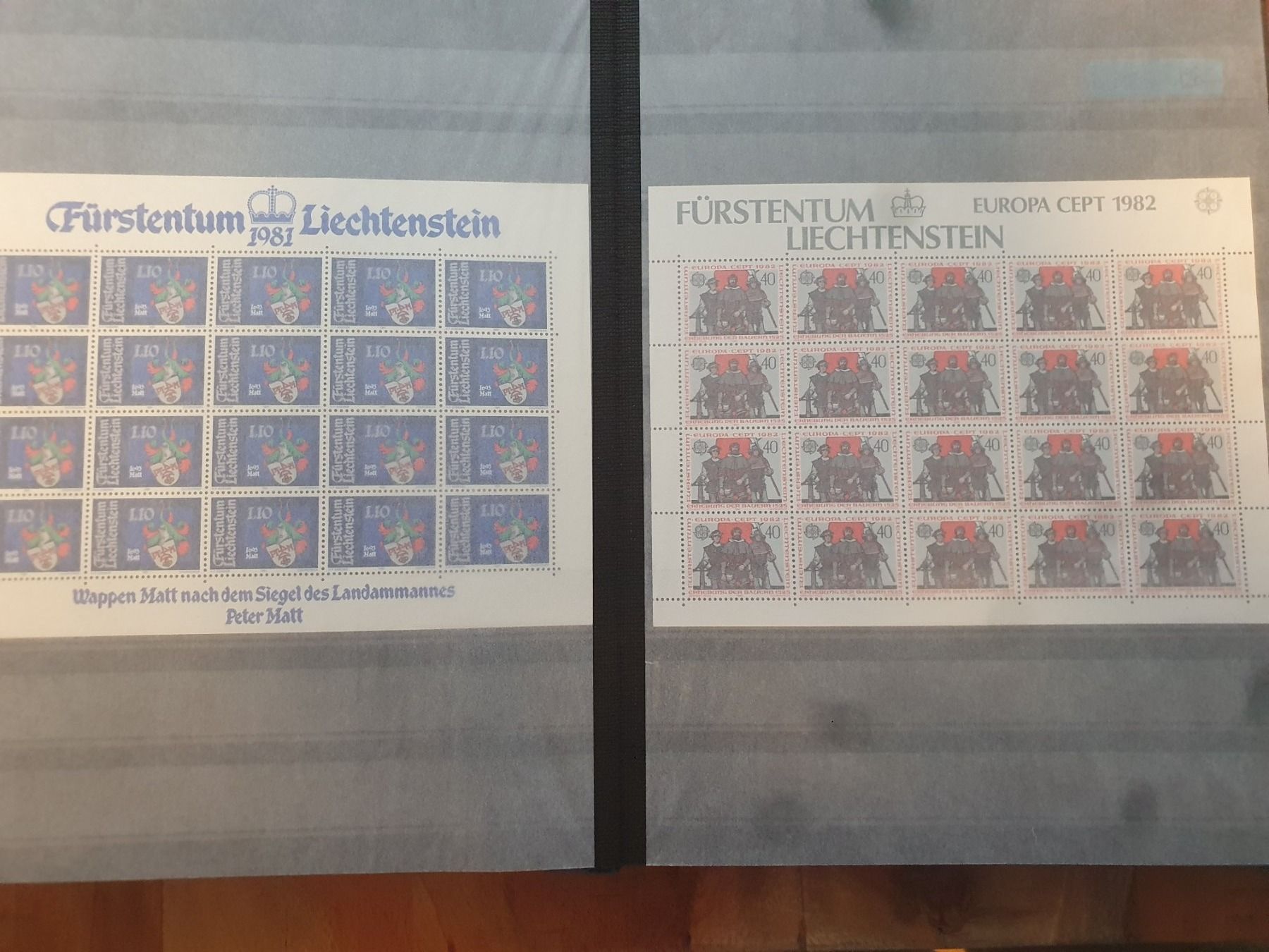 Tutti i francobolli: Kleinbögen Liechtenstein – Usato da Balgach venduto da SIMEON27 3