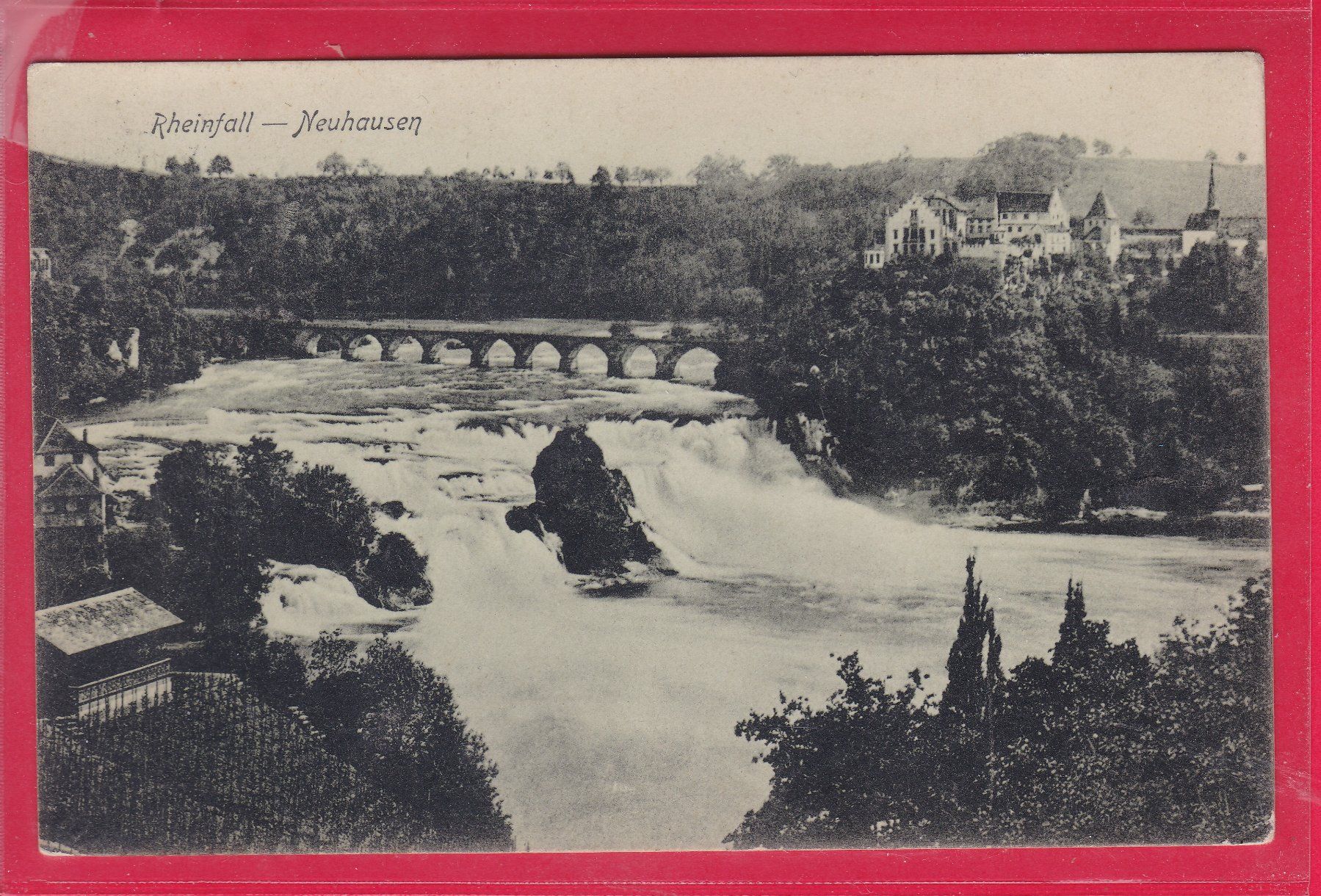 Cartoline postali: RHEINFALL - NEUHAUSEN, 30.7.1910 – Usato da Oberrieden venduto da Gebirgsstelze