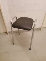 Hocker mit Metallgestell schwarz neuwertig