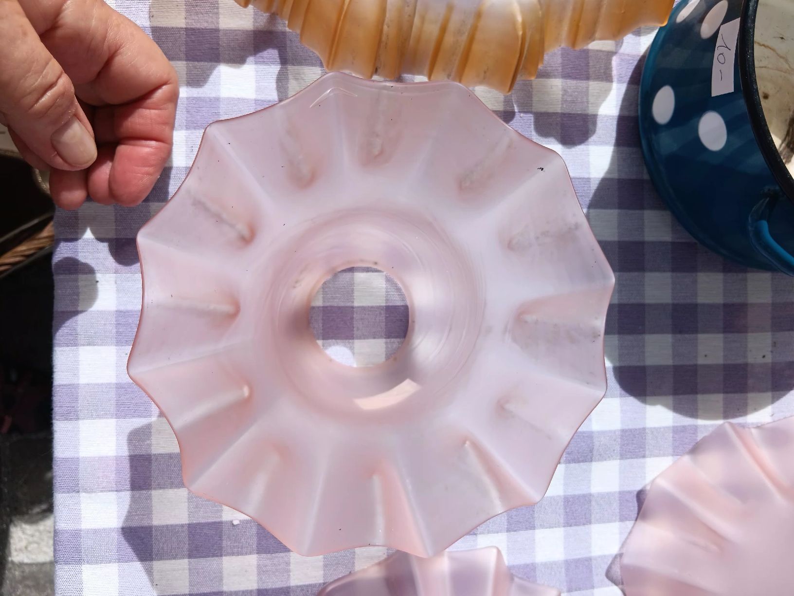 Paralumi: 3 Glas Lampenschirme – Usato da Ambrì venduto da Maerz87 1