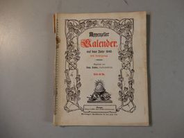 Antiker Appenzeller Kalender von 1940 - Rarität!
