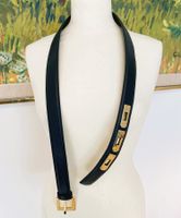 Vollrinds-Leder Gürtel 95cm schwarz Valerie Adolf München