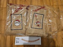 Adventskalender zum Befüllen aus Jute