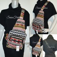 Sommer Hippie Boho100%Baumwolle Schultertasche,Brusttasche
