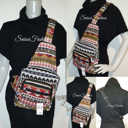 Sommer Hippie Boho100%Baumwolle Schultertasche,Brusttasche