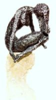 1974 Ghezzi Swiss fine art sculpture female nude Capelli