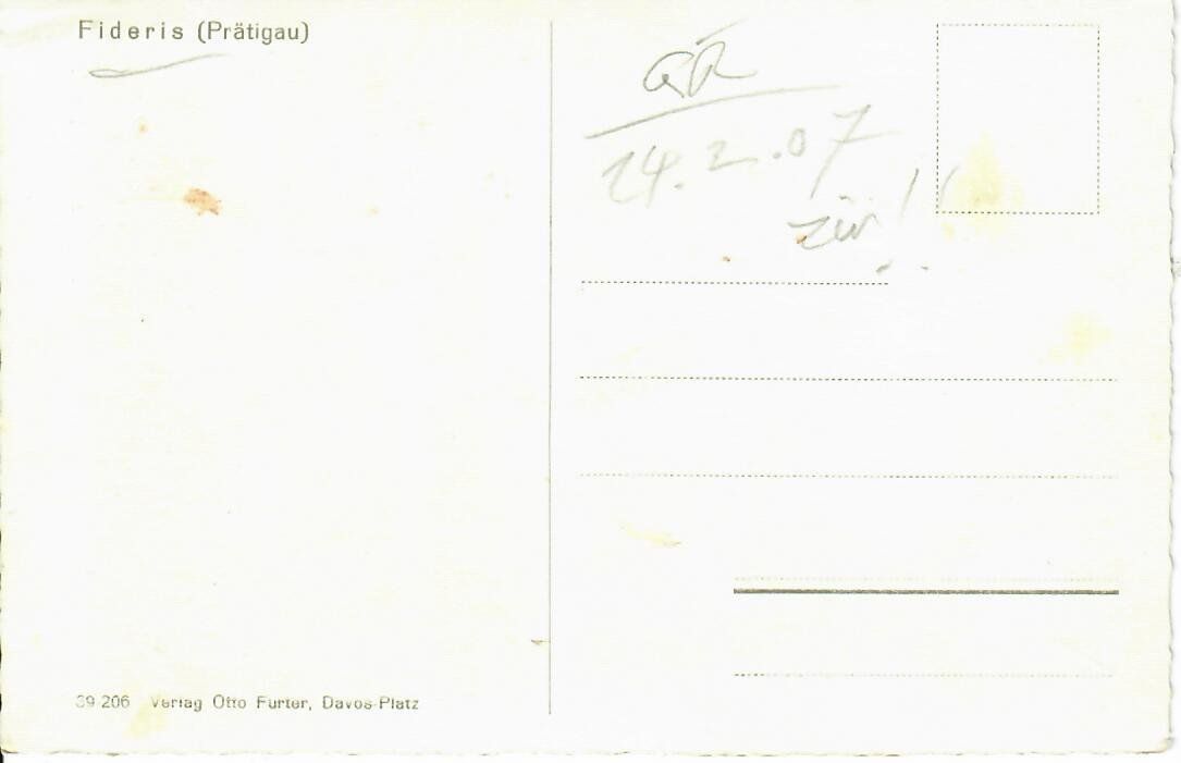 Cartes postales: Fideris – D'occasion à Hochdorf par Ziegel-16 1