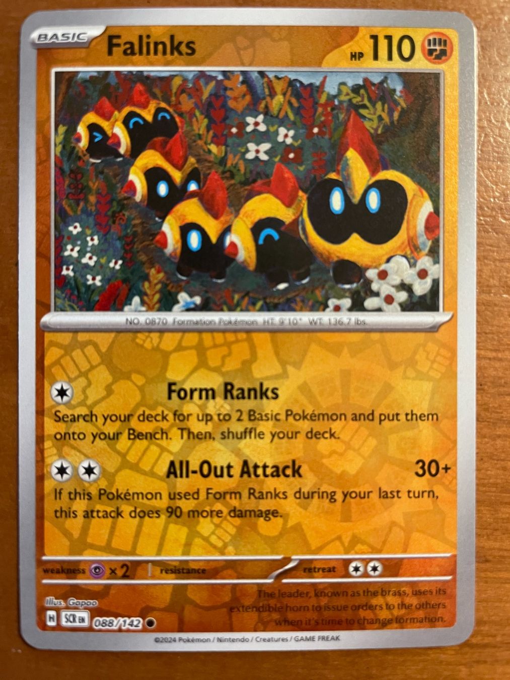 Pokémon Carte collezionabili: Pokemon Falinks Reverse (Versand gratis) – Nuovo (secondo la descrizione) da Chur venduto da Angerson