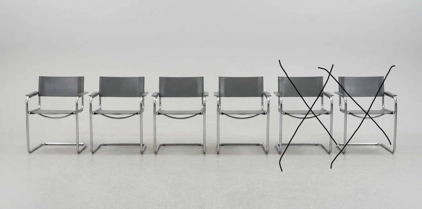Chaises: 4er-Set Freischwinger Grau – D'occasion à Zürich par Gregor12 3