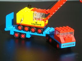 Lego Classic Legoland 643 Kran Transporter Lastwagen rar