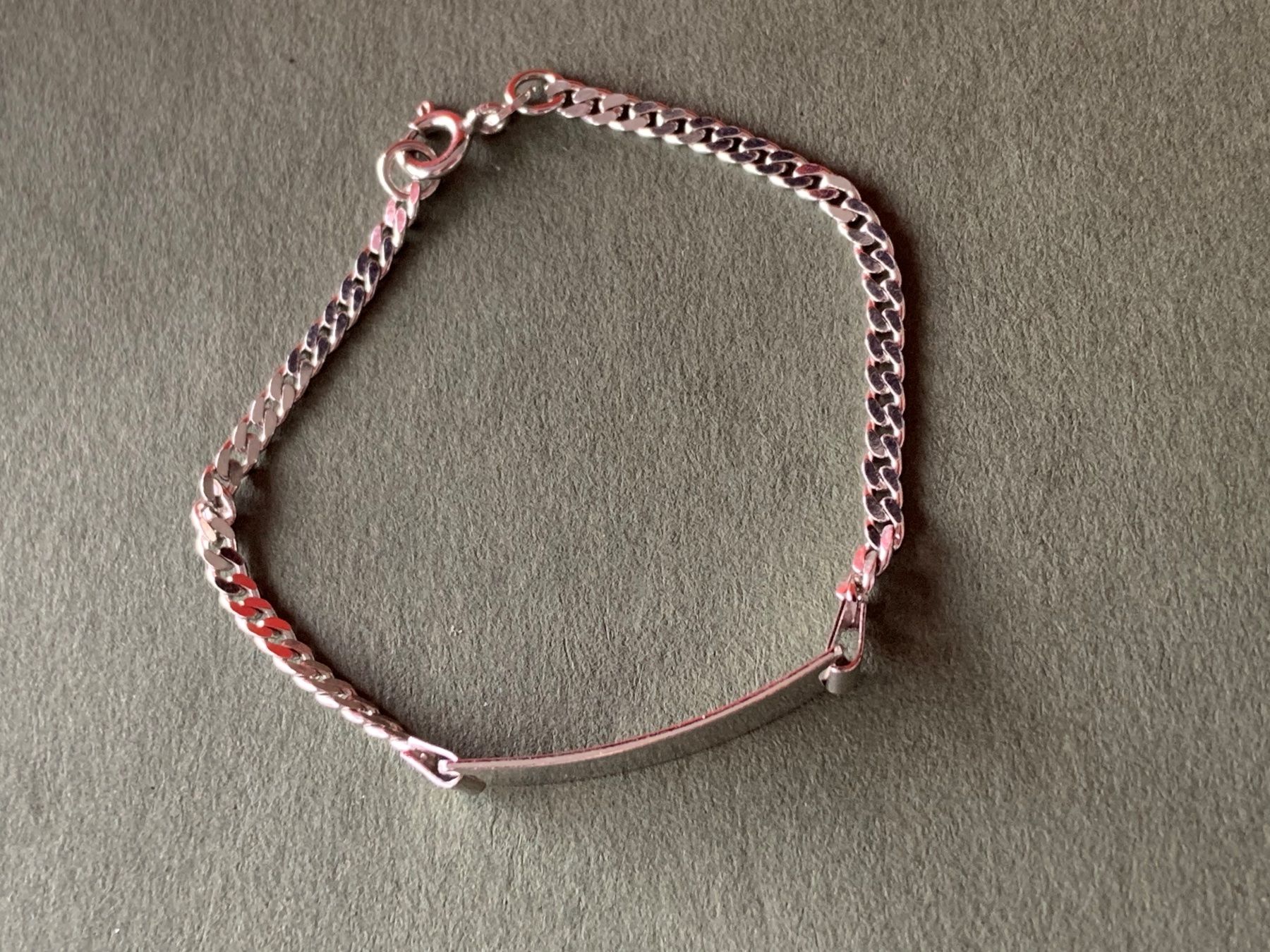 Armbänder & -reifen: Kinder-Namenskette (16 cm) silber – Gebraucht aus Laufen von Bellebellezza 3