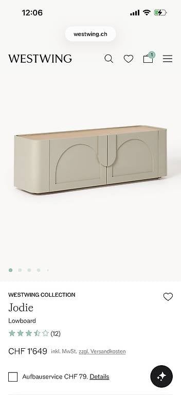 Kommoden: Westwing Sideboard Jodie  – Gebraucht aus Zürich von lis_n9dz