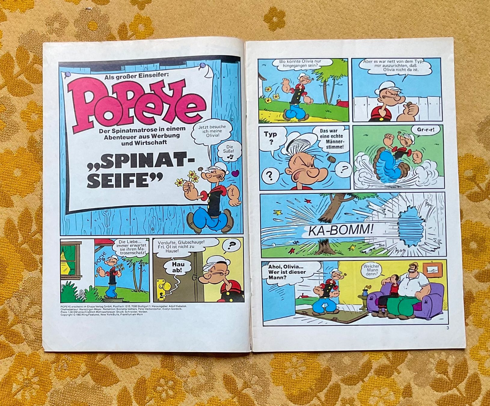 Fumetti: Popeye der Seemann Heft Nr 7 von 1983 – Usato da Endingen venduto da nathan05 1