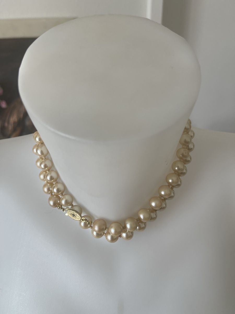 Ketten: Collier vintage 76 cm perles crème fermoir doré  – Gebraucht aus Kloten von Vermicelles 4
