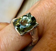Neuer Ring "Fantastic Prasiolith" Ringgrösse 57