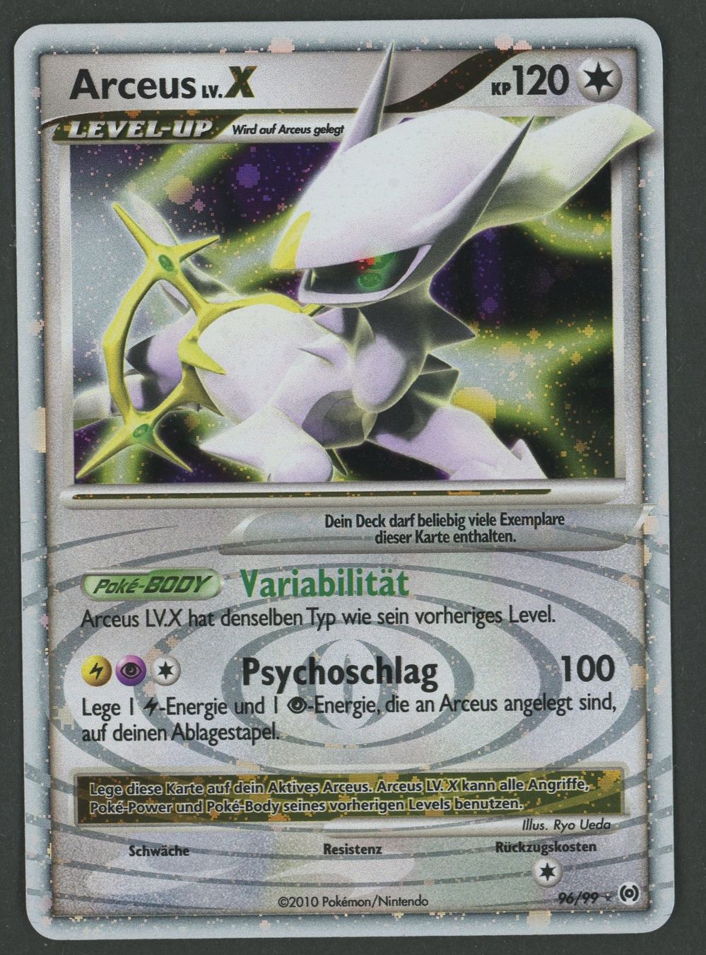 Pokémon Sammelbilder & Trading cards: Arceus Lv.X 96/99 DE ab 1.- – Gebraucht aus Rupperswil von gengarbasar