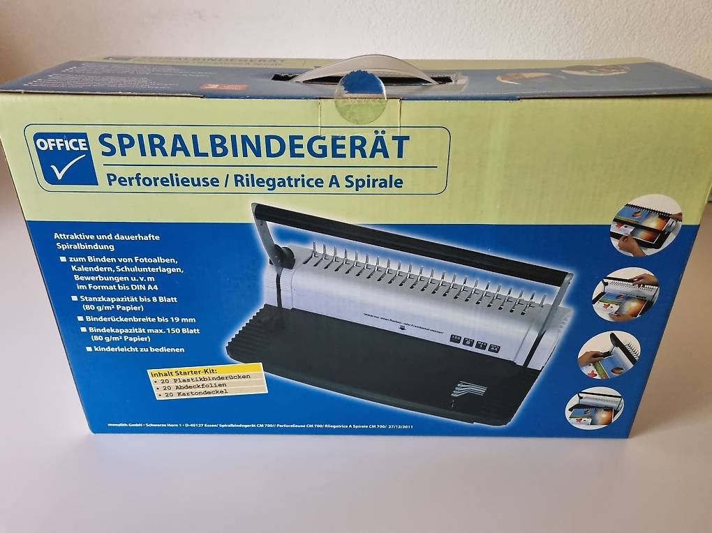 Macchine rilegatrici: Spiralbindegerät mit Startkit – Nuovo e nell'imballaggio originale da Flums Hochwiese venduto da Comaral