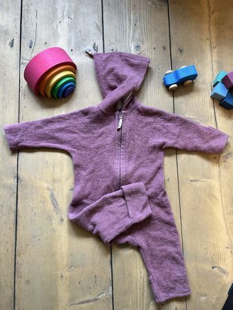 Kitz Heimat Woll-Overall Gr. 80, Mauve 