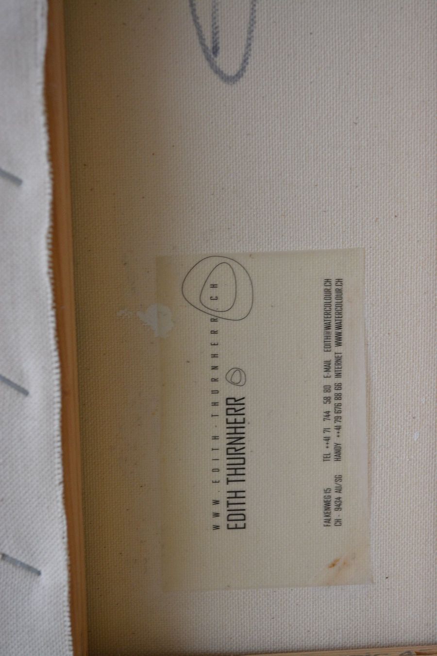 Dipinti: Edith Thurnherr Mischtechnik schönes modernes Bild abstrakt – Usato da Altstätten SG venduto da GGsGameshop 6