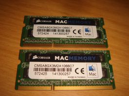 2 stück 4gb ddr3 PC3 1066 RAM für Laptop.