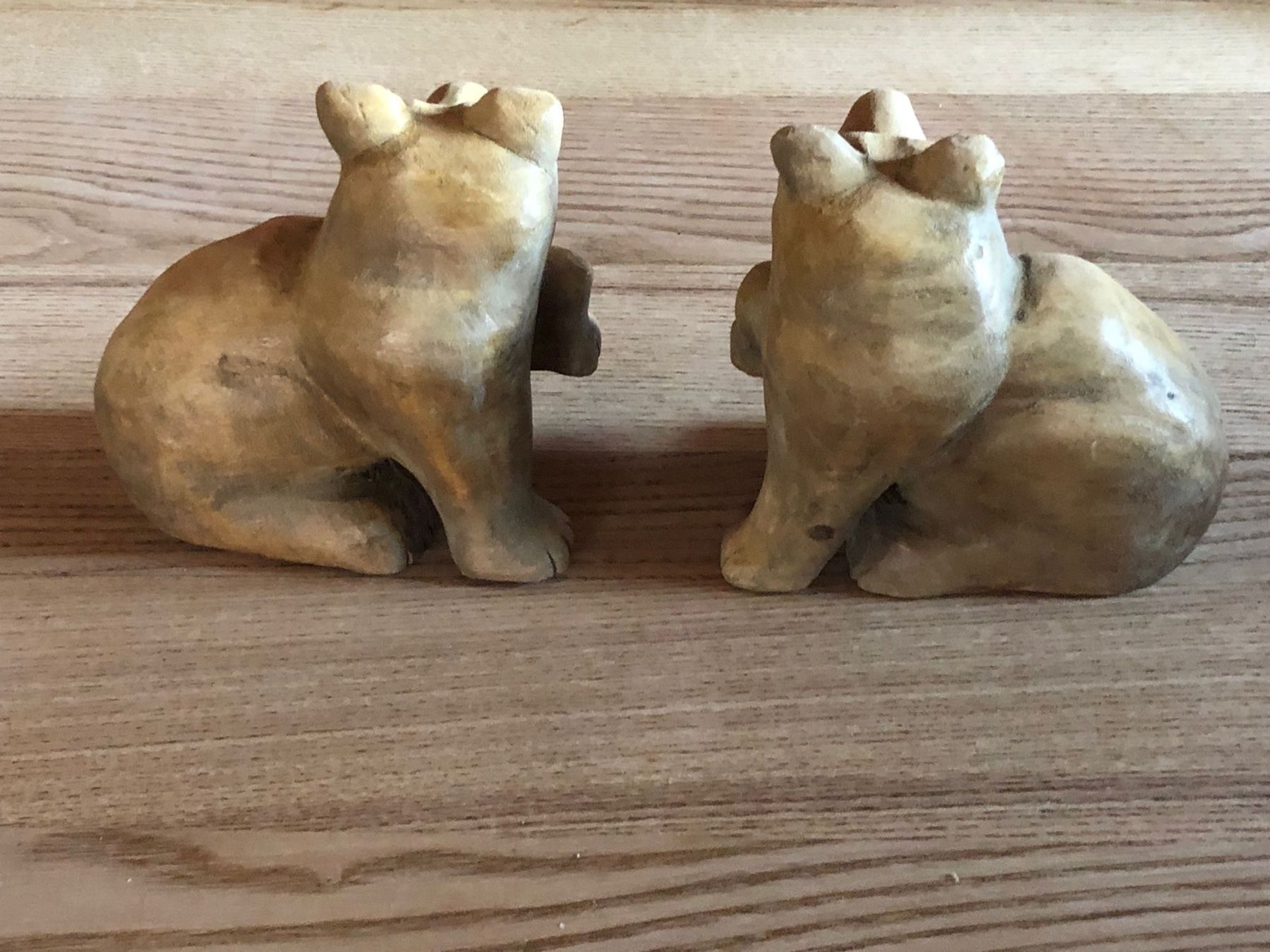 Sculture & Statue: 2 Antike geschnitzte Holzbären – Usato da Röschenz venduto da Tashroal 1