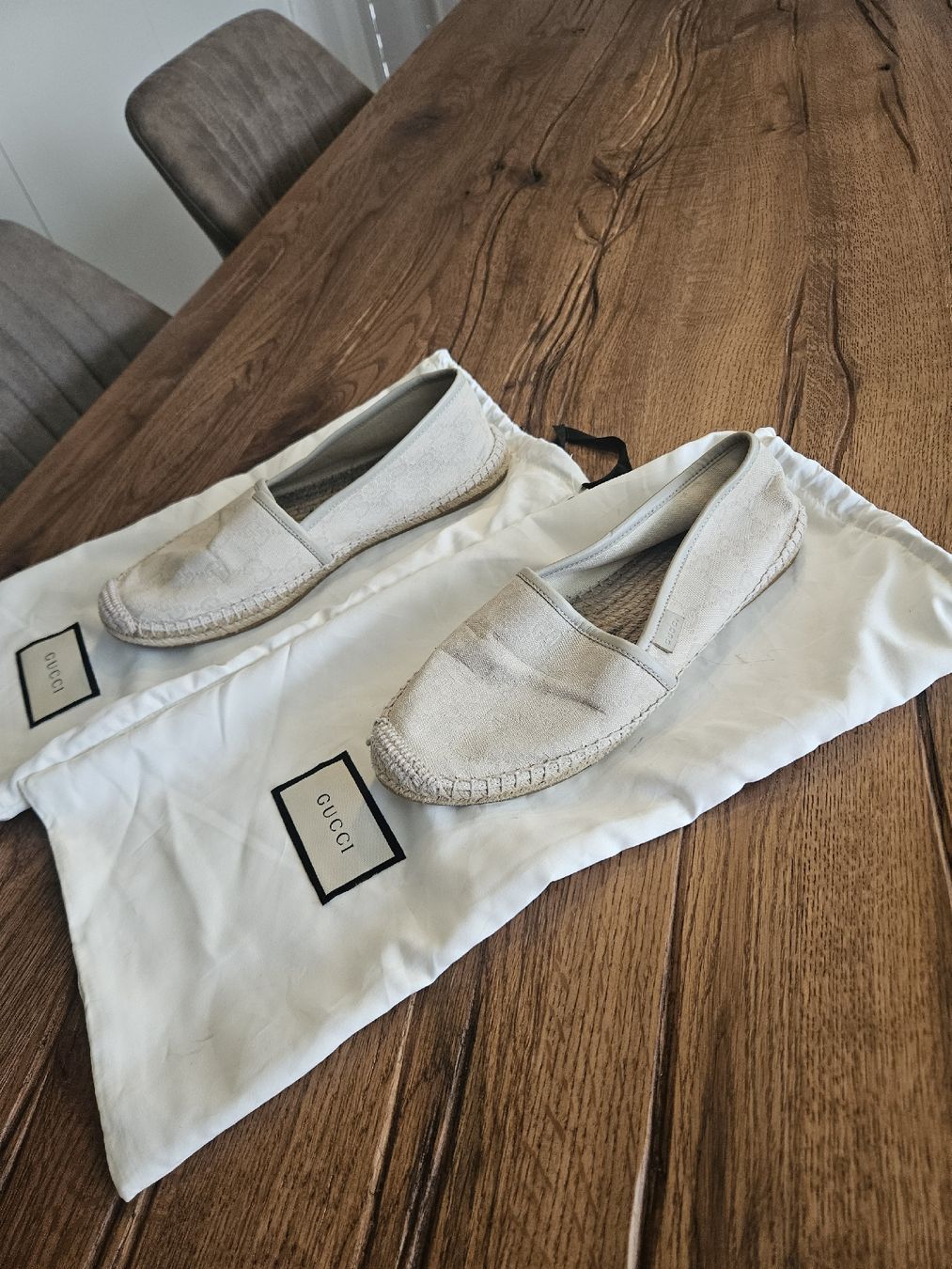 Gucci Damenschuhe: Gucci Espadrilles Monogram beige Damen Gr. 38 – Gebraucht aus Unterlunkhofen von MChiiric 3