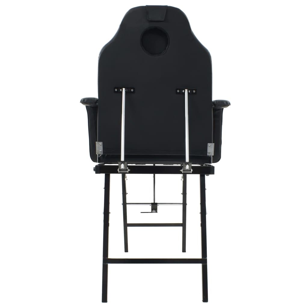 TecTake Kosmetik-& Massageliegen: Table de massage pliante noire similicuir – Neu und originalverpackt aus Delémont von Emi-98 3