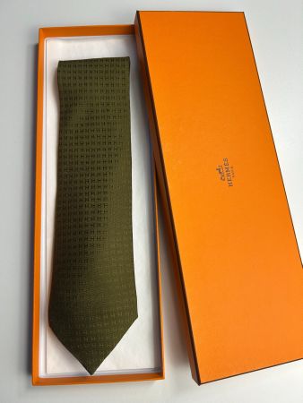 Hermès Façonée H-Monogram Krawatte