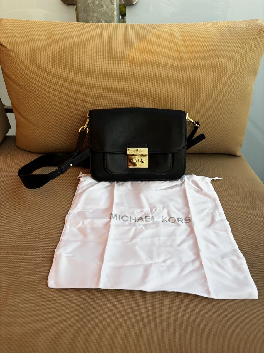 Michael Kors Borse da donna: Michael Kors handbag black leather with dustbag – Usato da Gossau SG venduto da sve_99rn