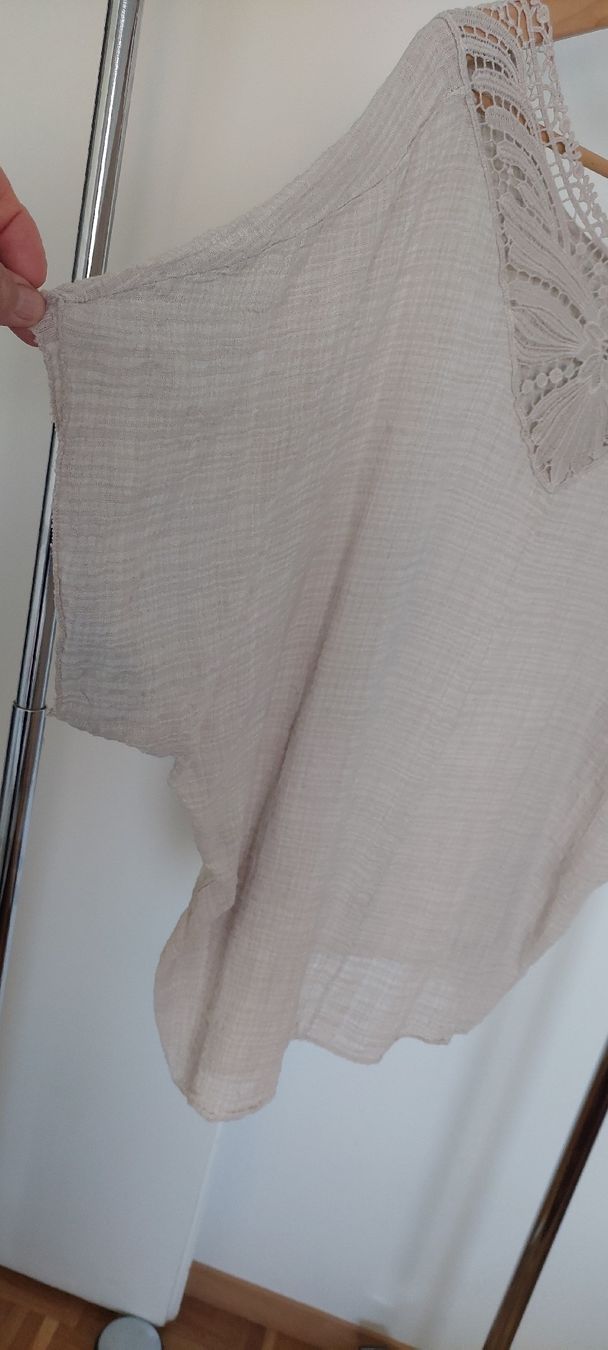 Tuniche: Ungetragene Tunika Beige mit Spitze Onesize – Nuovo (secondo la descrizione) da Kreuzlingen venduto da peugeotj9 2