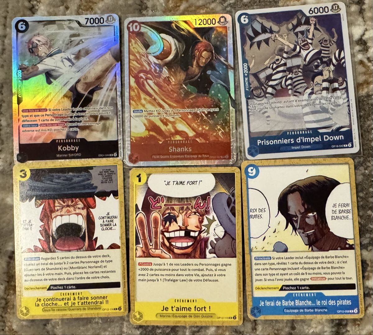 Bandai Sammelbilder & Trading cards: Lots de carte one pièce FR  – Neu (gemäss Beschreibung) aus Sullens von Mhd12