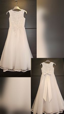 Exklusives edles Kommunionkleid – hochwertige Spitze
