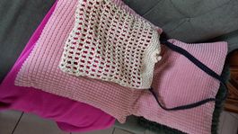 1 sac au crochet fait main couleur beige